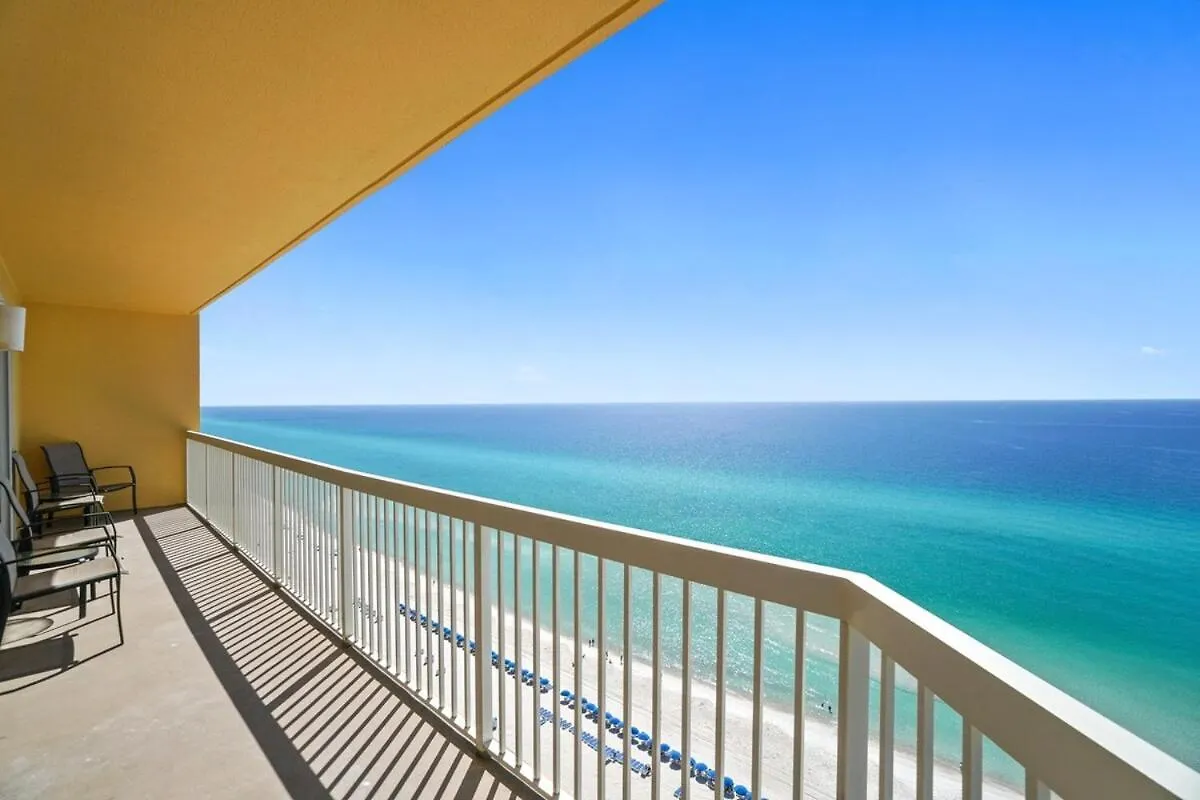 Calypso 1401E 3Br 3Ba Corner Unit Direct Gulf Front High Demand Apartment Panama City Beach