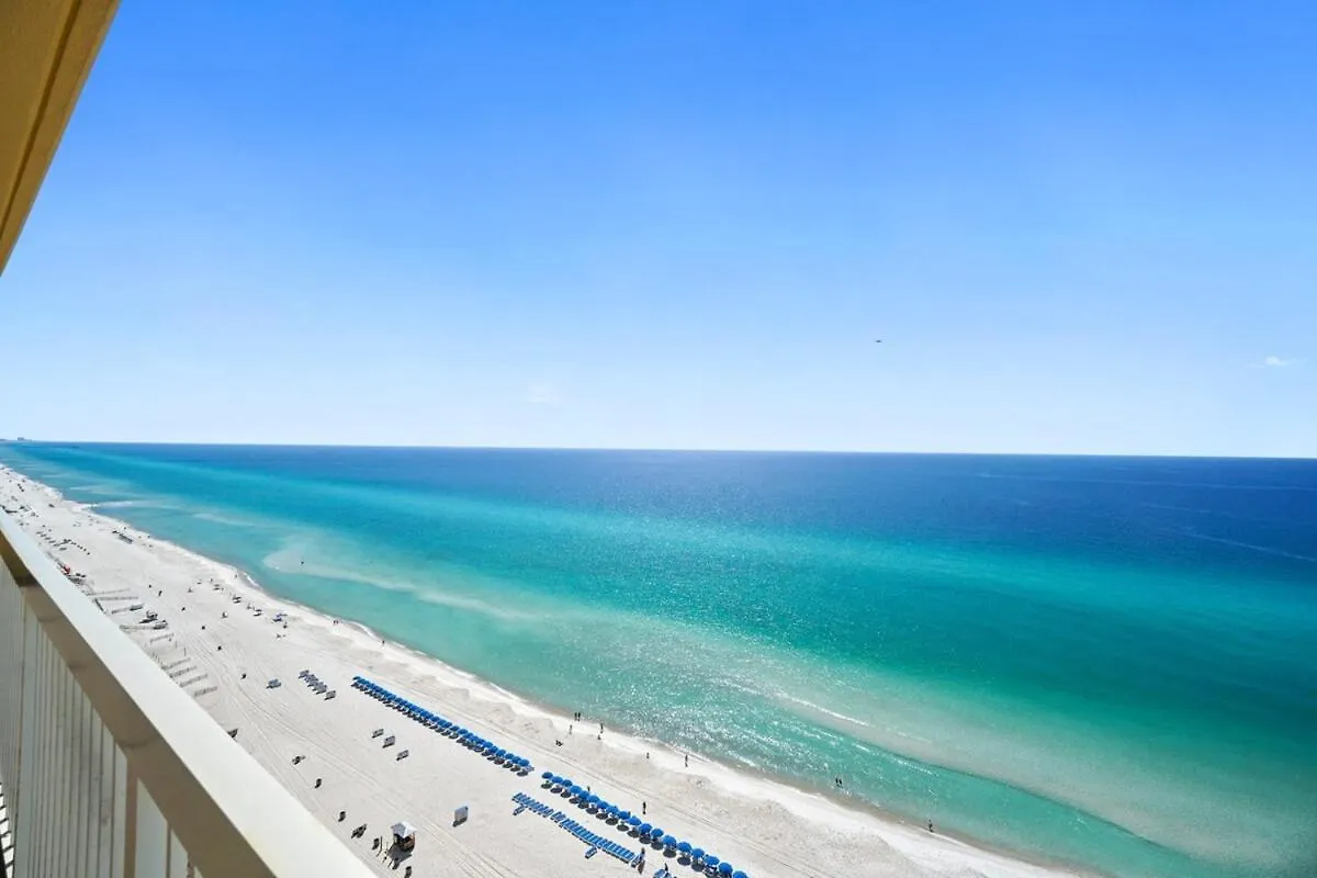 Calypso 1401E 3Br 3Ba Corner Unit Direct Gulf Front High Demand Apartment Panama City Beach