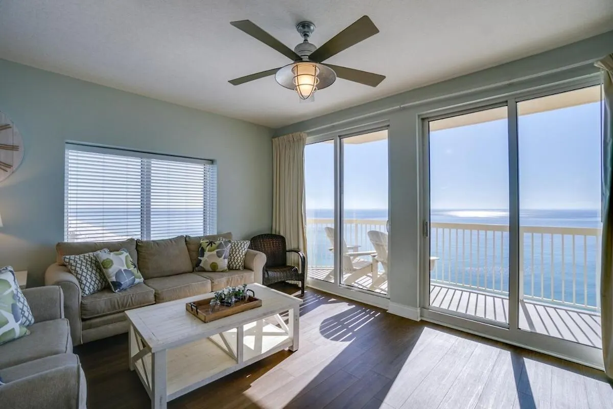 Calypso 1401E 3Br 3Ba Corner Unit Direct Gulf Front High Demand Apartment Panama City Beach